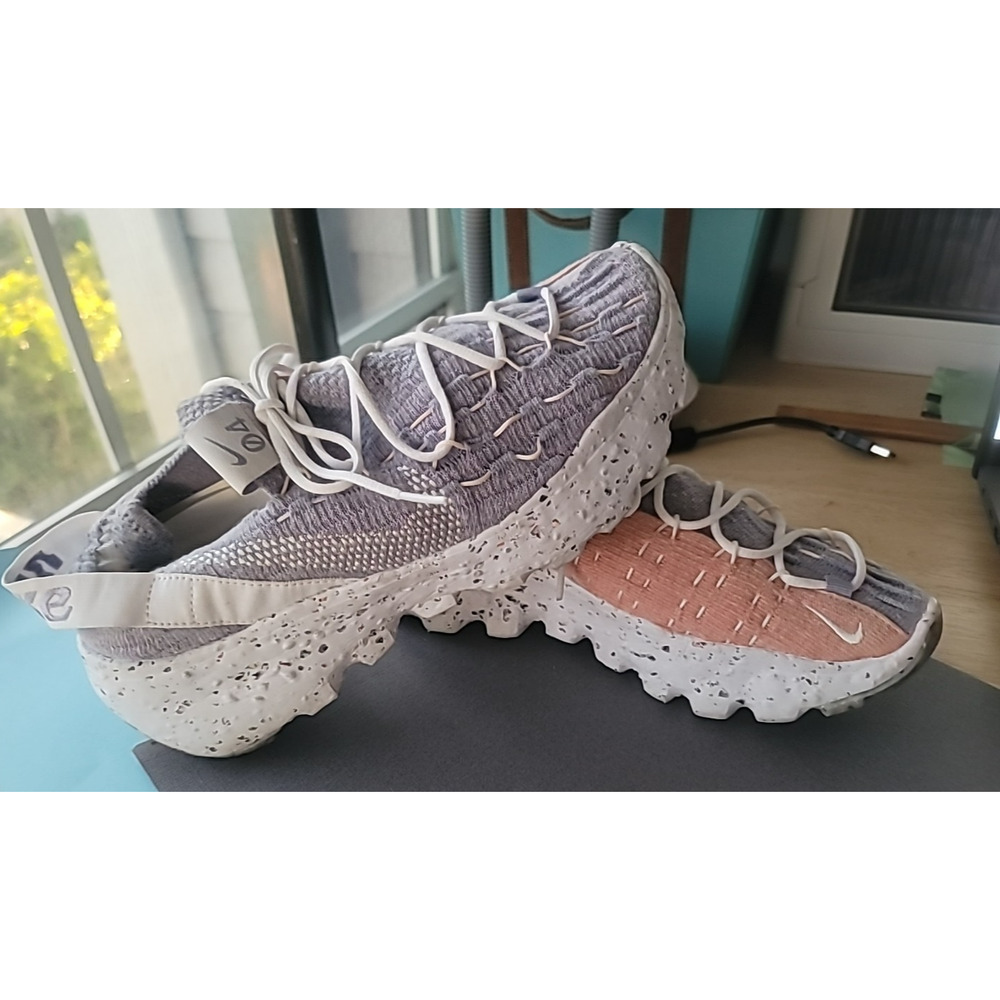 Nike Men's Space Hippie Gray Peach White Running Shoes Sneakers Trainers Sz 8